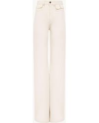 Chloé - Hoch taillierte ausgestellte Jeans aus Denim - Lyst