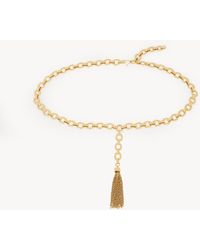 Chloé - Cintura Pompoms Oro Taglia 100% Ottone - Lyst