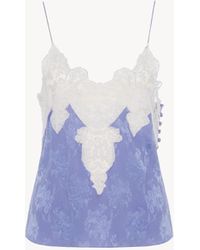 Chloé - シルクジャカード＆レース製キャミソールトップス - Lyst