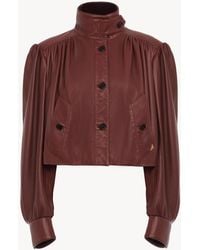 Chloé - Gathered Boule Jacket - Lyst