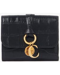 Chloé - Small Alphabet Tri-Fold Wallet - Lyst