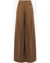 Chloé - Pantaloni A Gamba Ampia E Vita Alta - Lyst