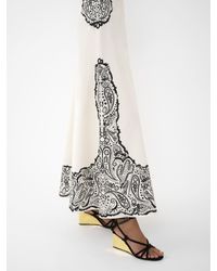 Chloé - Printed Flared Midi Skirt - Lyst