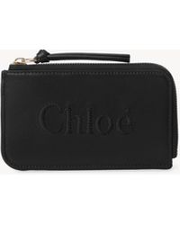 Chloé - Lange Chloé Sense Brieftasche aus weichem Leder - Lyst