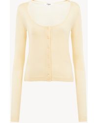 Chloé - Scoop-Neck Fitted Cardigan - Lyst