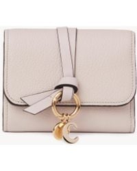 Chloé - Kleines, Dreifach Faltbares Alphabet Portemonnaie - Lyst