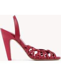 Chloé - Estra Heeled Sandal - Lyst