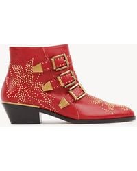 Chloé - Stivali Susanna Con Fibbia 40Mm - Lyst