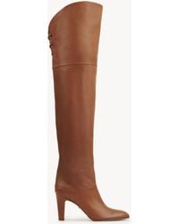 Chloé - Eve Thigh High Boot 100% Calf-Skin Leather - Lyst