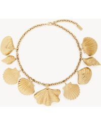 Chloé - Collana Shells Oro Taglia 100% Ottone - Lyst