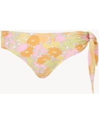 Chloé - Sunbleached Flower-Print Bikini Bottoms - Lyst
