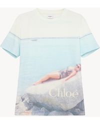 Chloé - Crew-Neck Logo T-Shirt - Lyst