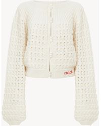 Chloé - Cardigan Col Rond En Maille De Laine Et Cachemire - Lyst