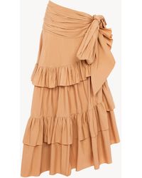 Chloé - Ruffled Long Skirt - Lyst