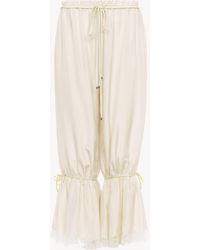 Chloé - Fluid Cropped Trousers - Lyst