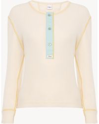 Chloé - Camicia Henley Aderente - Lyst