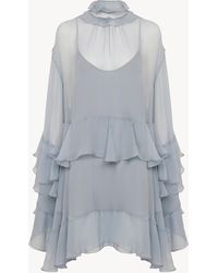 Chloé - Ruffled Mini Dress - Lyst