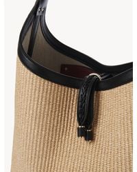 Chloé - Marcie Hobo Bag In Soft Leather & Braided Fibers - Lyst