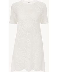 Chloé - Short-Sleeve Fitted Mini Dress - Lyst
