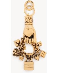 Chloé - Symbols Hand & Heart Key Ring Bag Charm - Lyst