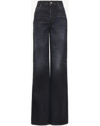 Chloé - Jeans A Gamba Ampia E Vita Alta - Lyst