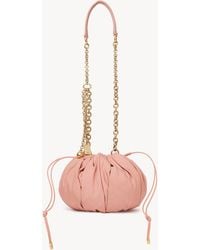 Chloé - Plissé Shoulder Bag With Chain - Lyst