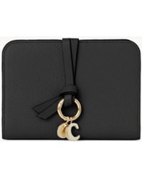 Chloé - Alphabet Bifold Wallet In Grained Leather - Lyst