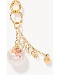 Chloé - Symbols Resin Flowers & Logo Key Ring Bag Charm - Lyst
