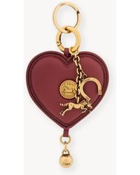 Chloé - Symbols Heart Key Ring Bag Charm - Lyst