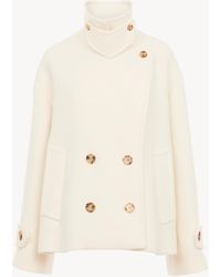 Chloé - Oversized Short Coat - Lyst