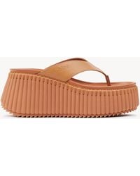Chloé - Nama Wedge Slide - Lyst