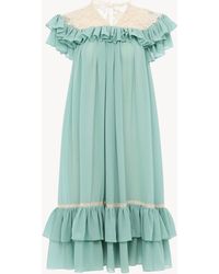 Chloé - Short-Sleeve Mini Dress - Lyst
