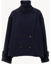 Chloé - ウール製オーバーサイズ ショートコート - Lyst