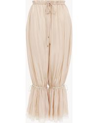 Chloé - Fluid Cropped Trousers - Lyst