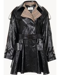 Chloé - Double-Breasted Short Riding Coat - Lyst