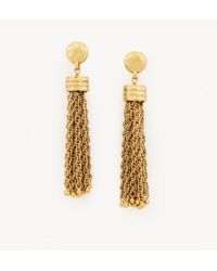 Chloé - Orecchini Pompoms Oro Taglia 100% Ottone - Lyst