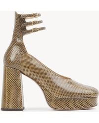 Chloé - Loti Platform Pump 100% Lambskin - Lyst