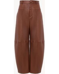 Chloé - High-Rise Barrel Pants - Lyst