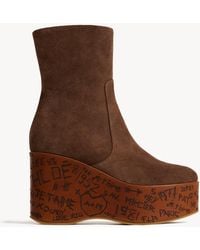 Chloé - Stivaletti Con Zeppa Maxime - Lyst