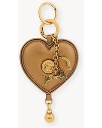 Chloé - Symbols Heart Key Ring Bag Charm - Lyst