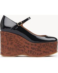 Chloé - Maxime Wedge Pump 100% Calf-Skin Leather - Lyst