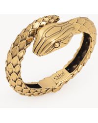 Chloé - Bracciale Snake Oro Taglia 100% Ottone - Lyst