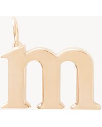 Chloé - Alphabet Letter M Charm - Lyst