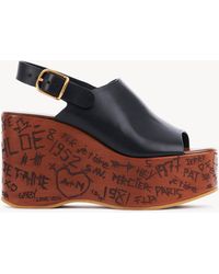 Chloé - Maxime Wedge Sandal - Lyst