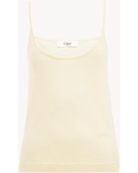 Chloé - Thin-Strap Tank Top - Lyst