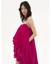 Chloé - High-low Sleeveless Jumpsuit In Washed Silk Pongé - Lyst