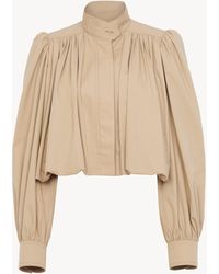 Chloé - Gathered Boule Jacket - Lyst