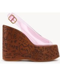 Chloé - Maxime Sandale mit Keilabsatz - Lyst