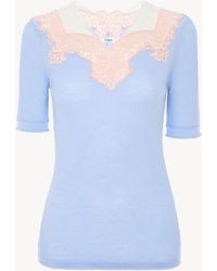 Chloé - Elbow-Sleeve Fitted Sweater - Lyst
