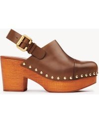 Chloé - Jeannetteウェッジクロッグ - Lyst